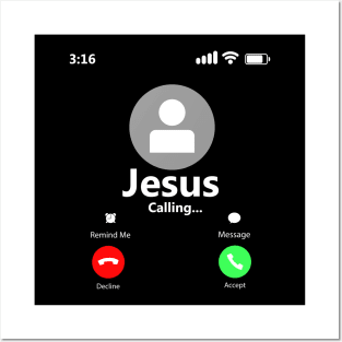 'Jesus Is Calling' Amazing Christians Cross Posters and Art